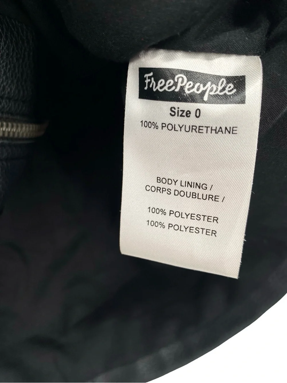 Free People Faux Leather A-Line Mini Skirt Black Size 0